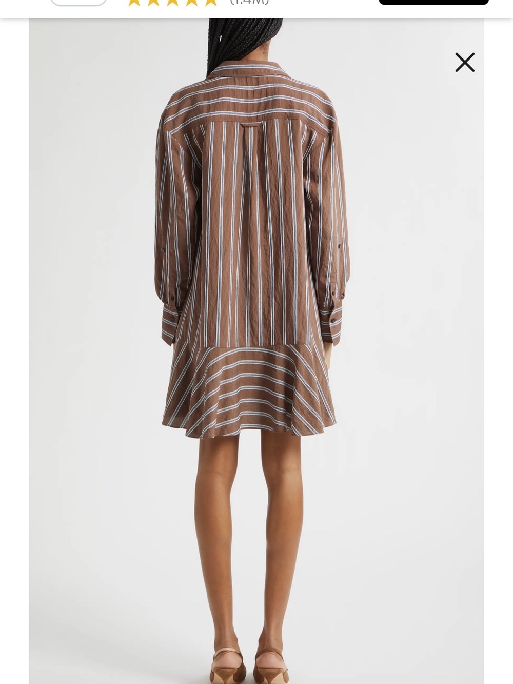 Azriel Long Sleeve Shirtdress size 8